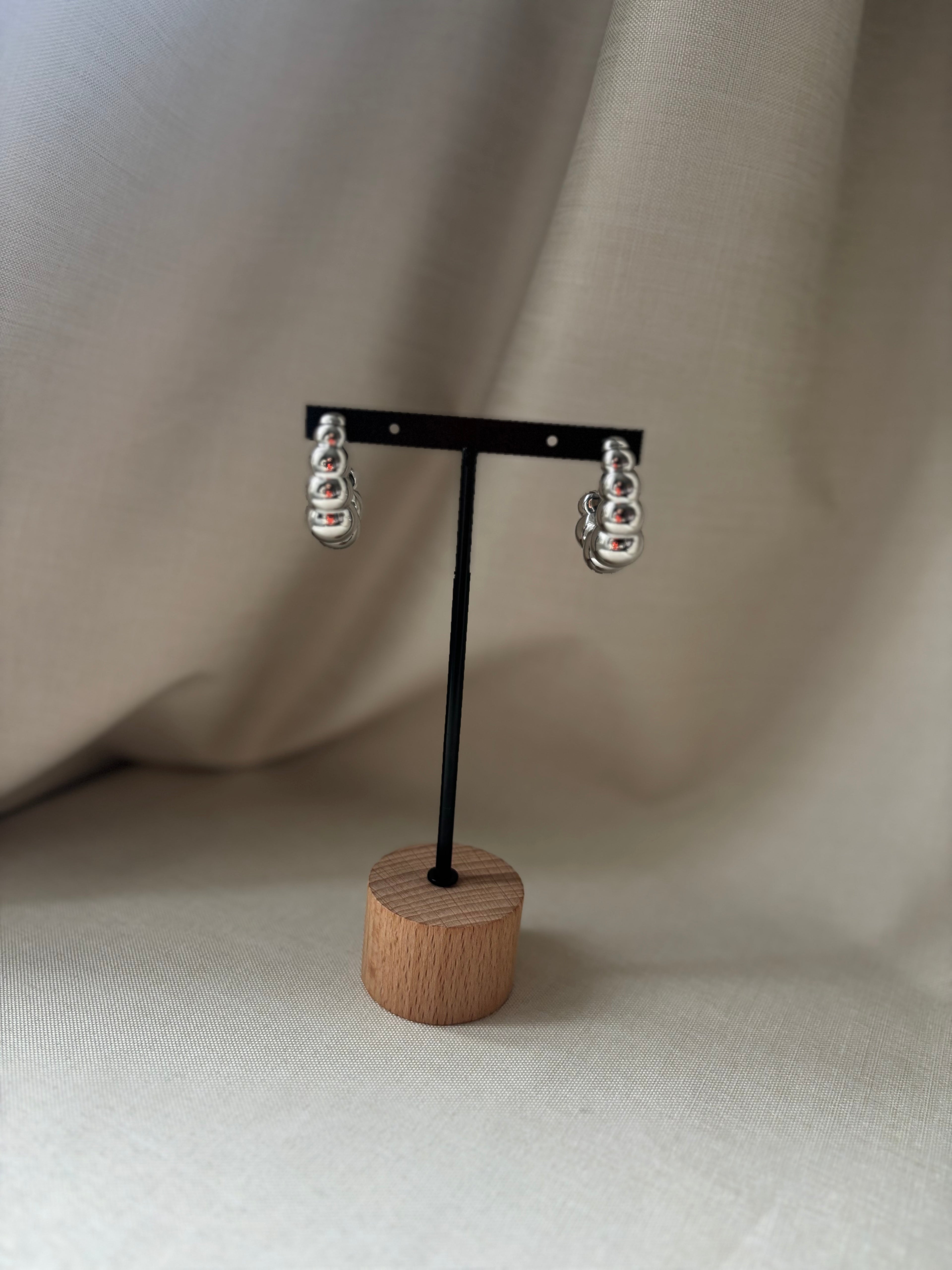 Boucles d’oreilles Silver boules