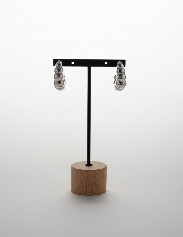 Boucles d’oreilles Silver boules