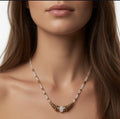 Collier jade blanc