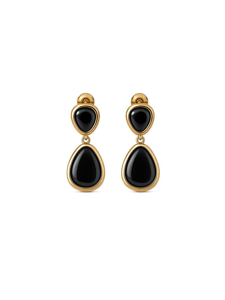 Boucles d’oreilles double goutte