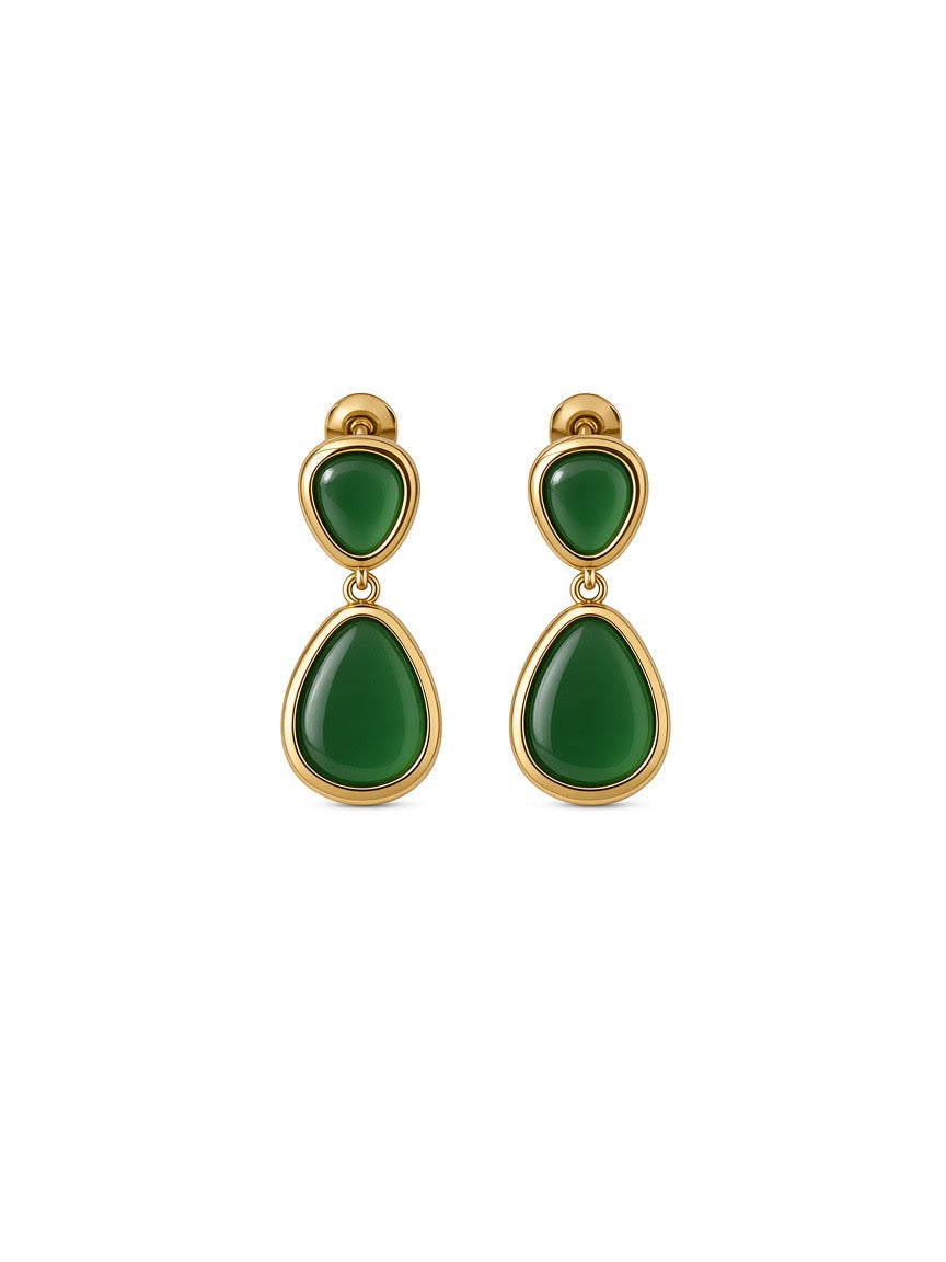 Boucles d’oreilles double goutte