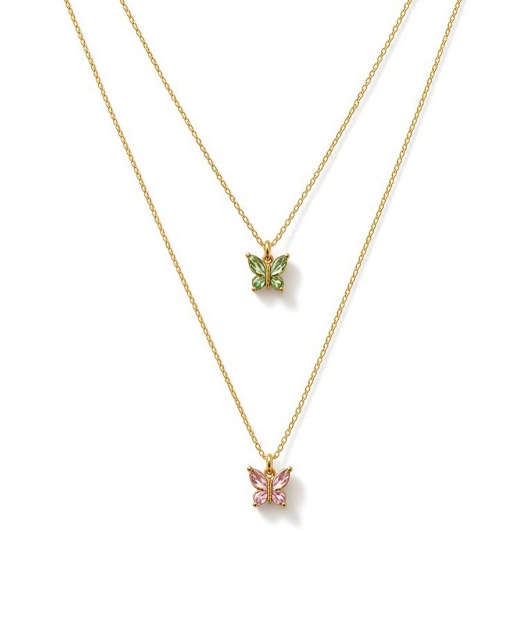Collier mini papillons