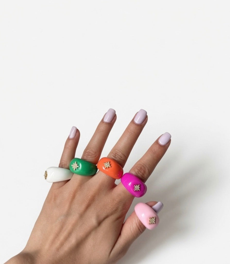 Bague étoile vibrante