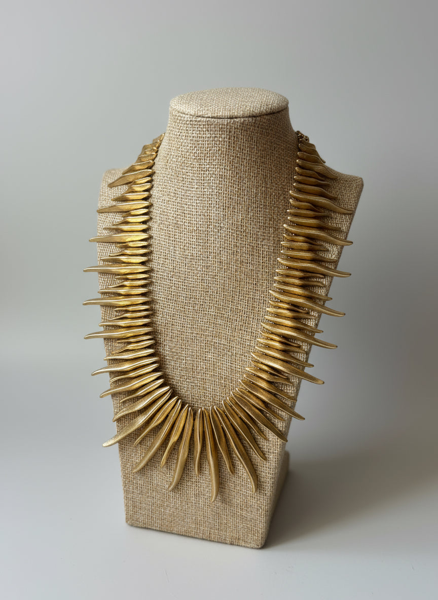 Collier roi soleil or et argent