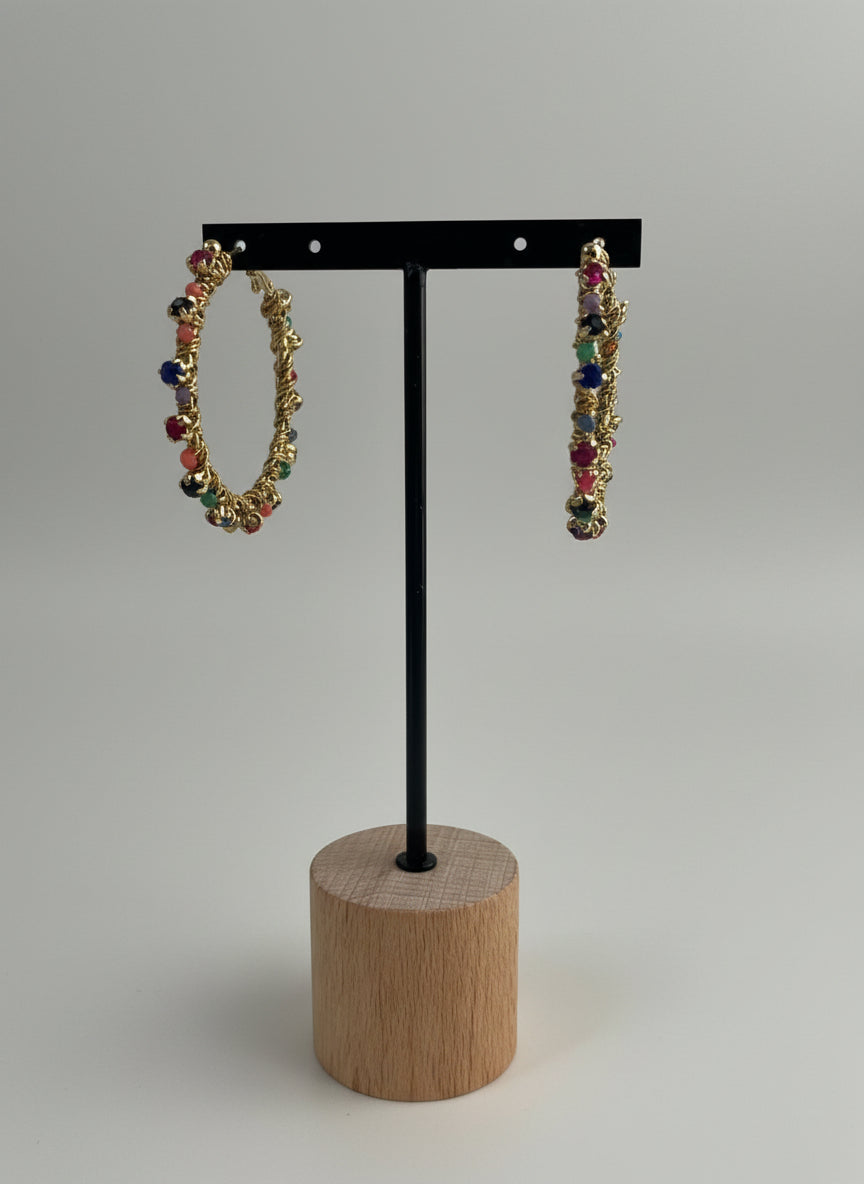 Boucles d’oreille color gems